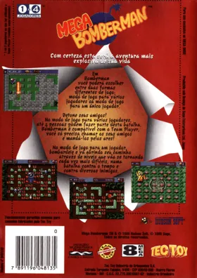 Mega Bomberman (Europe) box cover back